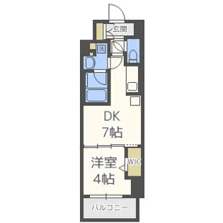 アーバネックス西天満【7階】の間取り