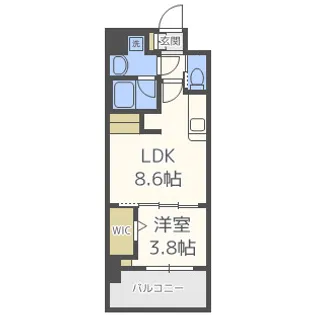 アーバネックス中崎町【5階】の間取り