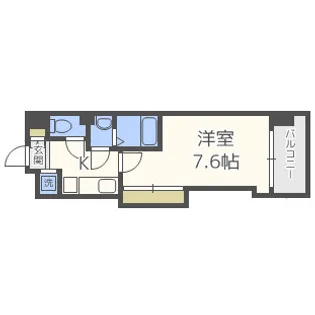 Luxe難波西Ⅱ【14階】の間取り