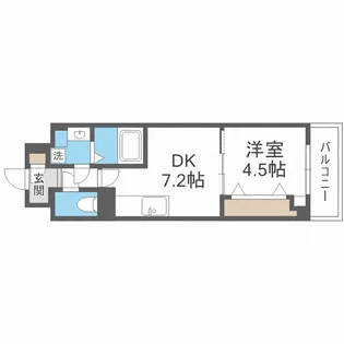 Gioia Namba【6階】の間取り