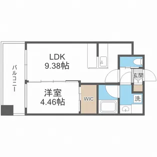 プレジオ難波EURO【10階】の間取り