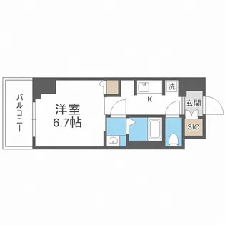 ジオエント新町【11階】の間取り