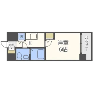 エスリード大阪城【4階】の間取り