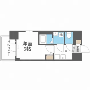 エスリード大阪ドームシティ【11階】の間取り