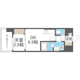 コンフォリア・リヴ京橋【3階】の間取り