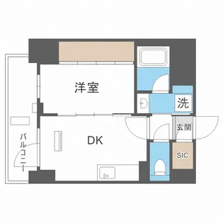 エステムコート大阪福島Ⅱレイヤー【11階】の間取り