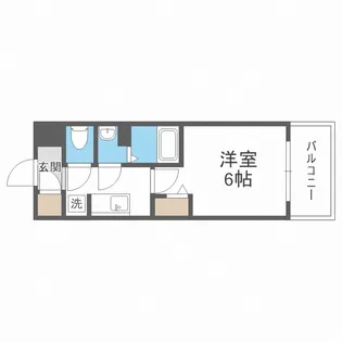 アドバンス大阪セレーノ【6階】の間取り