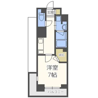 ハビテ靱センターコート【4階】の間取り