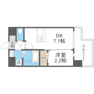 セレニテ難波ミラク弐番館【5階】の間取り