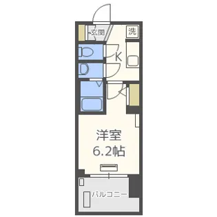 エステムプラザ福島ジェネル【6階】の間取り