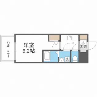エスリードレジデンス大阪福島シティウエスト【9階】の間取り