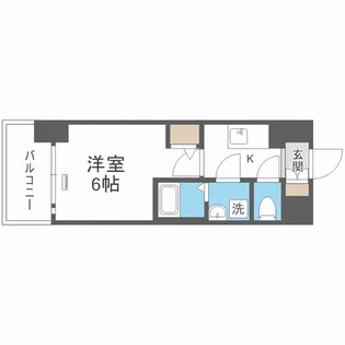 エスリード大阪プライムゲート【5階】の間取り