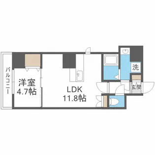 L-IDEA OTEMAE(リデア大手前)【13階】の間取り