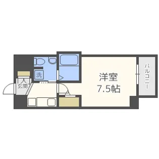 ラシーヌ天王寺町南【7階】の間取り