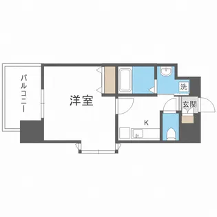 ALZA松ヶ枝Ⅱ【4階】の間取り