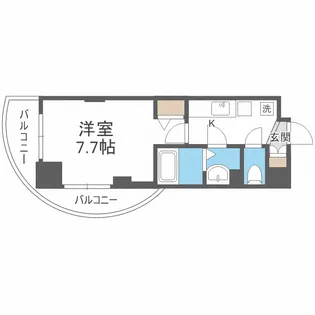 LuxeNAMBA【4階】の間取り