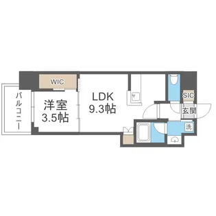 アーバネックス南森町EAST【14階】の間取り