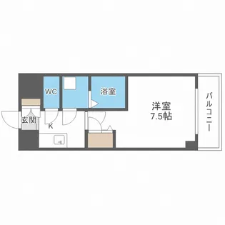 グランデュール大今里西【4階】の間取り