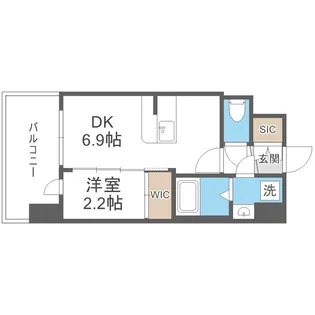 セレニテ十三ミラク【6階】の間取り