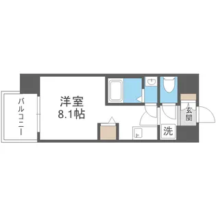 セレニテ十三ミラク【10階】の間取り