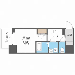 エスリードレジデンス大阪本町【6階】の間取り