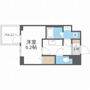エレガントレジデンスyodogawa【5階】の間取り