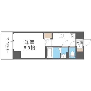 MELDIA CREST OSAKA NORTH【2階】の間取り