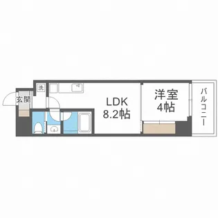 ブエナビスタ桜ノ宮イースト【6階】の間取り