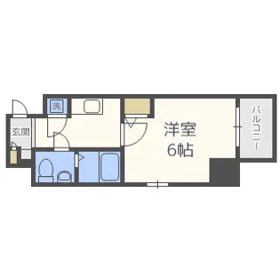 エスリード靱公園【5階】の間取り