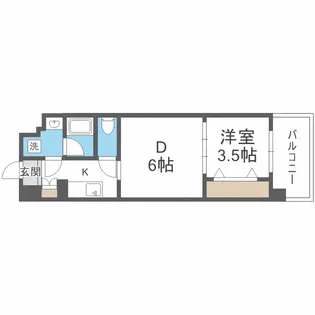ファステート大阪マジョリティ【4階】の間取り