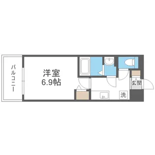 MELDIA CREST OSAKA NORTH【5階】の間取り