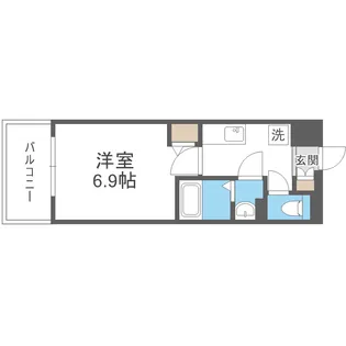 MELDIA CREST OSAKA NORTH【2階】の間取り