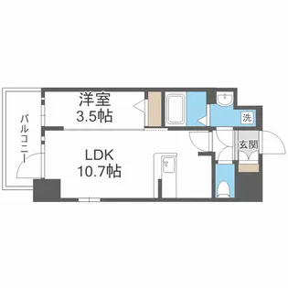 エスリード新大阪ザ・マーク【9階】の間取り
