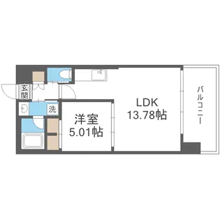 プレジオ御幣島ASIAN【9階】の間取り