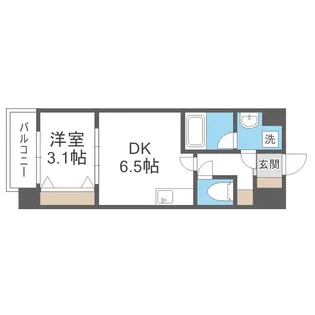 スプランディッド難波SOUTH【2階】の間取り