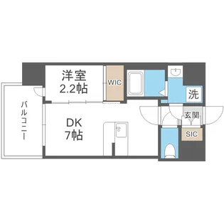 セレニテ十三ミラク【7階】の間取り