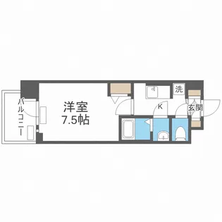 プレサンス天王寺ノースヴィアーレ【5階】の間取り