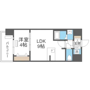 スワンズシティ大阪フルーア【3階】の間取り