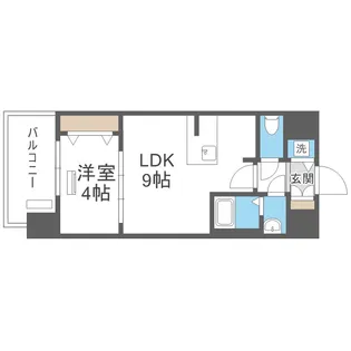 スワンズシティ大阪フルーア【4階】の間取り