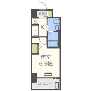 エステムコート難波WEST-SIDE Ⅳ ザ・フォース【901号室】の間取り