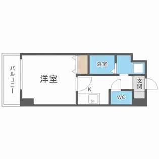 U-ro松屋町【8階】の間取り