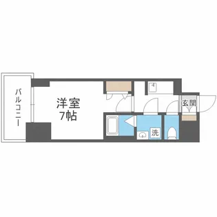 S-RESIDENCE堺筋本町Deux【8階】の間取り