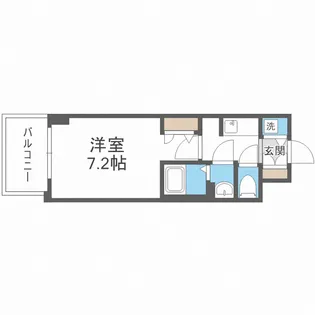 S-RESIDENCE堺筋本町Deux【5階】の間取り