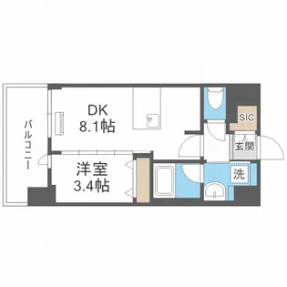 エステムコート梅田・天神橋Ⅳ ステーションフロント【2階】の間取り