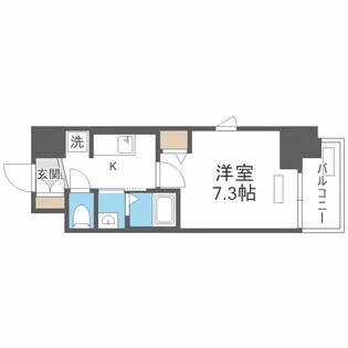 TLRレジデンス本町WEST【9階】の間取り