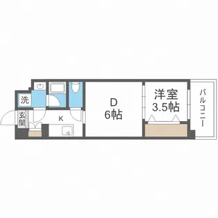 ファステート大阪マジョリティ【3階】の間取り