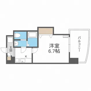 Luxeドーム前Ⅰ【6階】の間取り