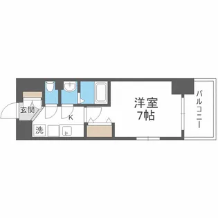 Luxe西長堀【13階】の間取り