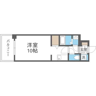 ドゥーエ南堀江【9階】の間取り