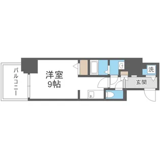 ドゥーエ南堀江【11階】の間取り
